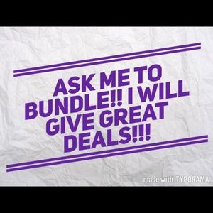 Love bundles! Open to all reasonable offers!